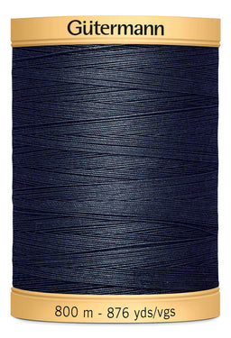 743933-5413 - GUTERMANN NATURAL COTTON THREAD 800m 5413 DARK SMOKED GREY