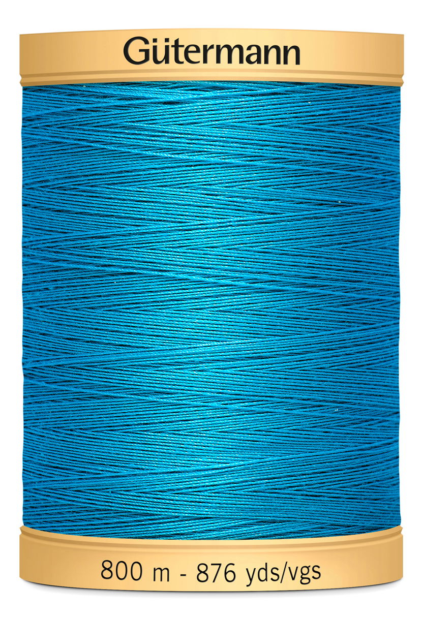 743933-6745 - GUTERMANN NATURAL COTTON THREAD 800m 6745 PEACOCK