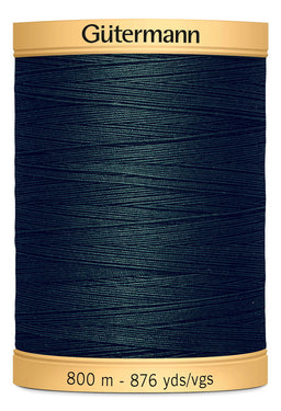 743933-8113 - GUTERMANN NATURAL COTTON THREAD 800m 8113 DARK GREEN