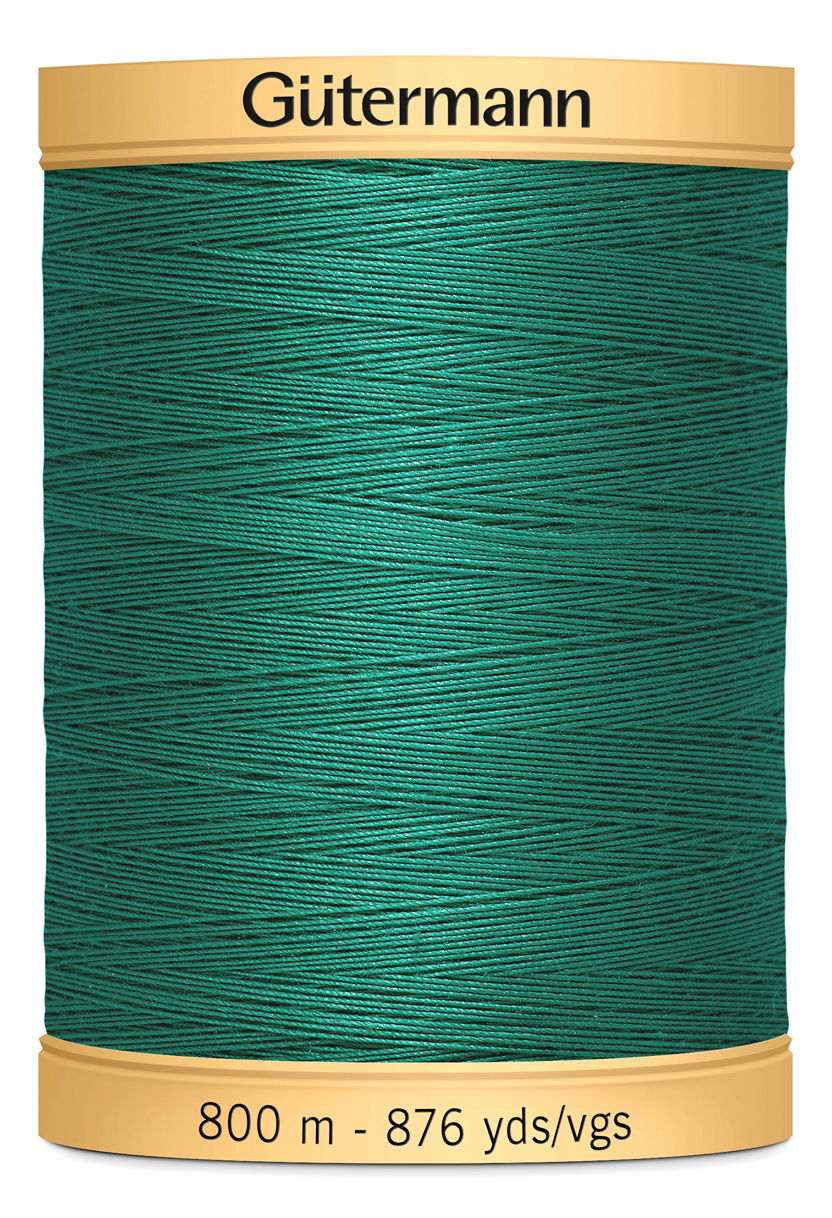 743933-8244 - GUTERMANN NATURAL COTTON THREAD 800m 8244 GREEN