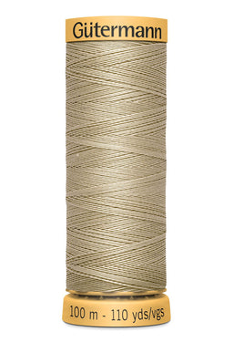 744484-1017 - GUTERMANN NATURAL COTTON THREAD 100m 1017 LIGHT BROWN