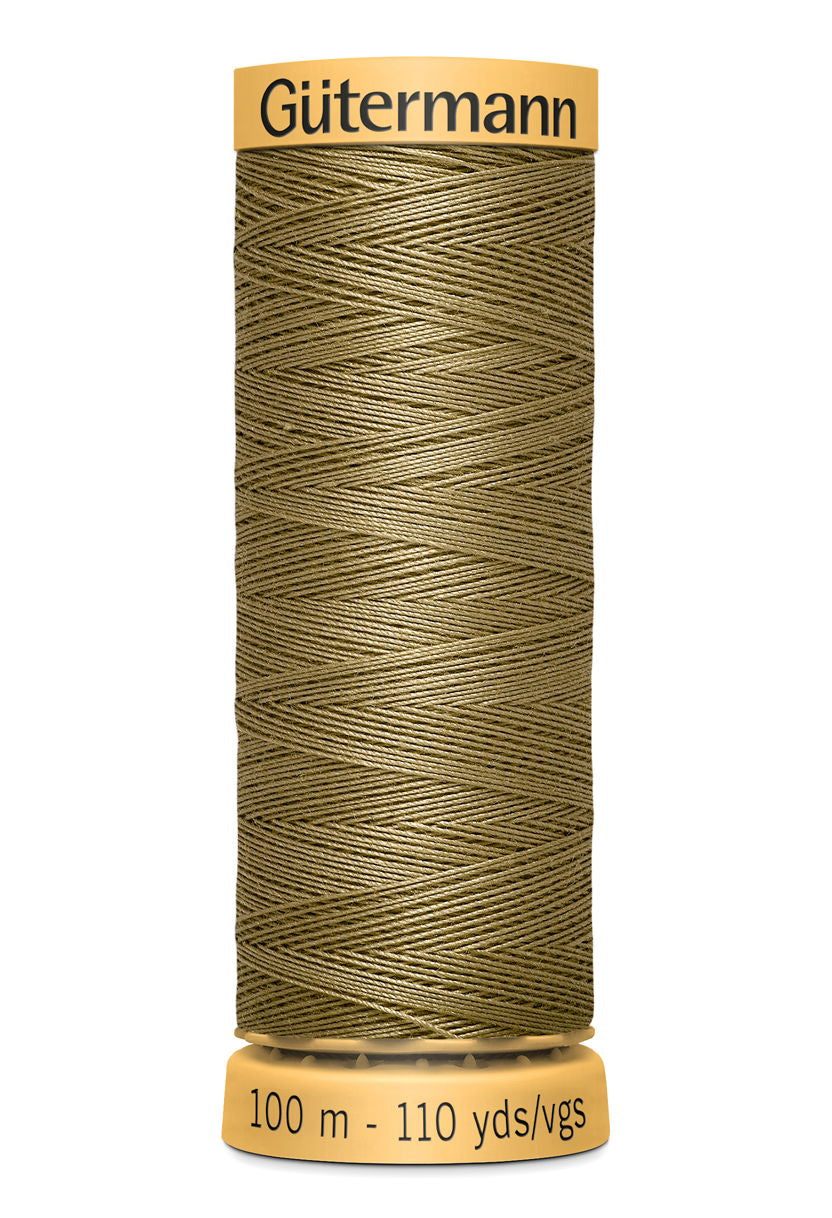 744484-1025 - GUTERMANN NATURAL COTTON THREAD 100m 1025 LIGHT BROWN