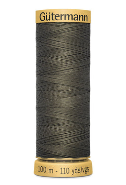 744484-1114 - GUTERMANN NATURAL COTTON THREAD 100m 1114  DARK STRAW