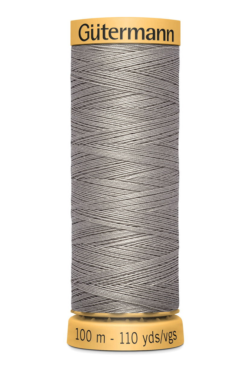 744484-1316 - GUTERMANN NATURAL COTTON THREAD 100m 1316 SILVER