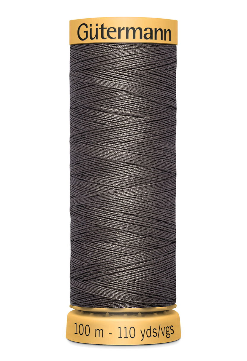 744484-1414 - GUTERMANN NATURAL COTTON THREAD 100m 1414  DARK GREY