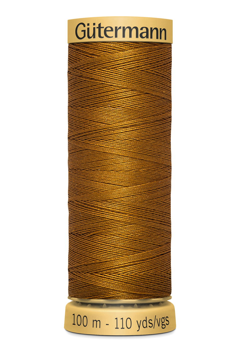744484-1444 - GUTERMANN NATURAL COTTON THREAD 100m 1444 STABLE BROWN