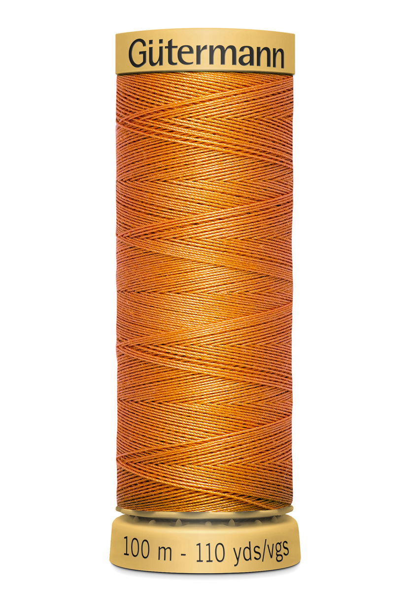 744484-1576 - GUTERMANN NATURAL COTTON THREAD 100m 1576 TANGERINE