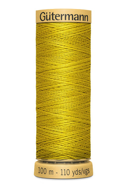 744484-1612 - GUTERMANN NATURAL COTTON THREAD 100m 1612 YELLOWGOLD