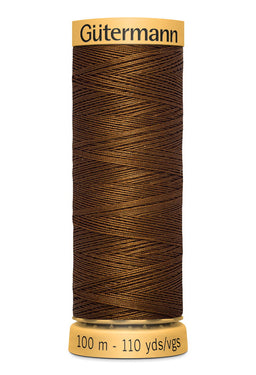 744484-1633 - GUTERMANN NATURAL COTTON THREAD 100m 1633 WALNUT BROWN