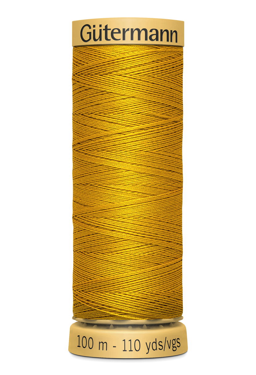 744484-1661 - GUTERMANN NATURAL COTTON THREAD 100m 1661 DARK MUSTARD