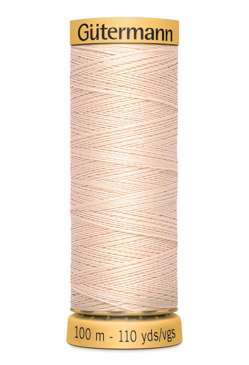744484-1829 - GUTERMANN NATURAL COTTON THREAD 100m 1829 LIGHT MOONLIGHT
