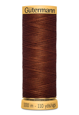 744484-1833 - GUTERMANN NATURAL COTTON THREAD 100m 1833 SHERRY BROWN