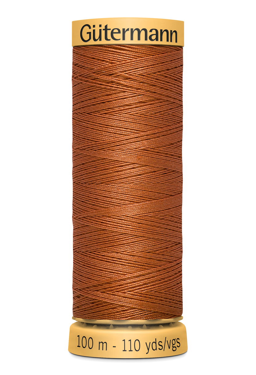 744484-1955 - GUTERMANN NATURAL COTTON THREAD 100m 1955 RUST