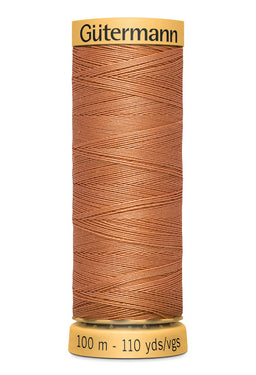 744484-2045 - GUTERMANN NATURAL COTTON THREAD 100m 2045 CORAL TAN