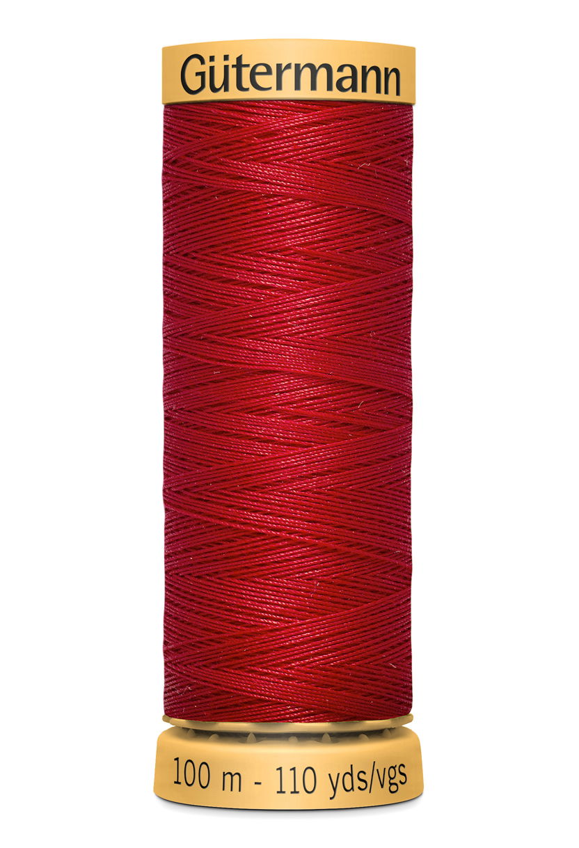 744484-2074 - GUTERMANN NATURAL COTTON THREAD 100m 2074 POSH RED