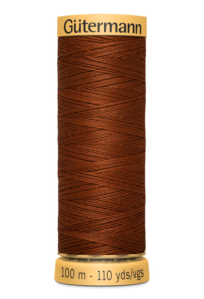 744484-2143 - GUTERMANN NATURAL COTTON THREAD 100m 2143 SCARLET BERRY