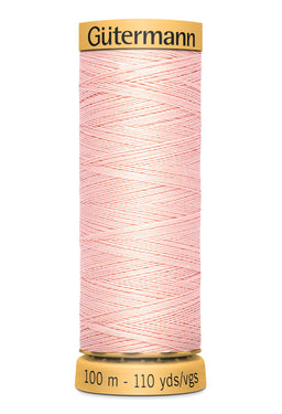 744484-2228 - GUTERMANN NATURAL COTTON THREAD 100m 2228 POWDER PINK
