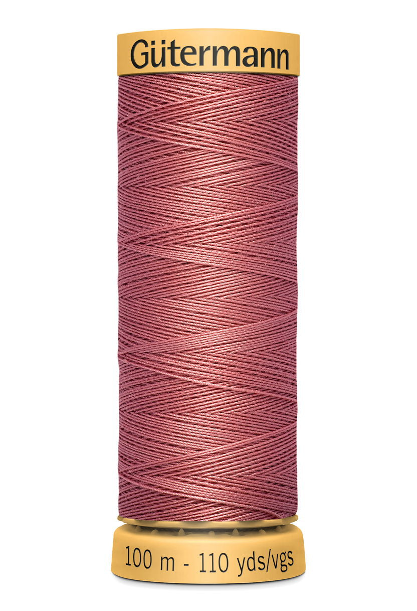 744484-2346 - GUTERMANN NATURAL COTTON THREAD 100m 2346 DARK CORAL