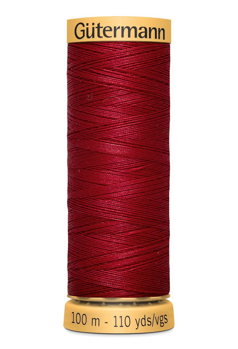 744484-2453 - GUTERMANN NATURAL COTTON THREAD 100m 2453 SCARLET