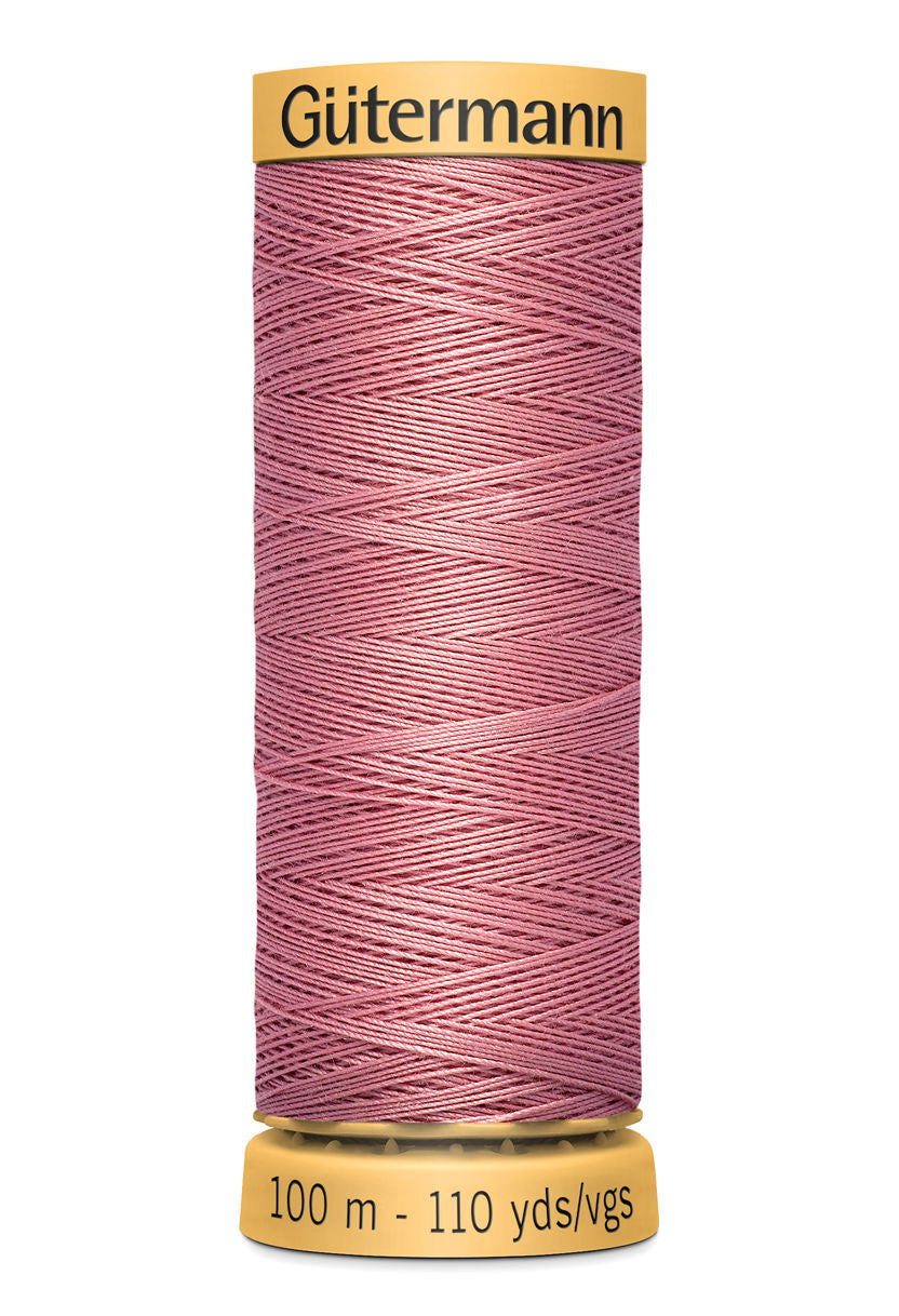 744484-2536 - GUTERMANN NATURAL COTTON THREAD 100m 2536 CORAL ROSE
