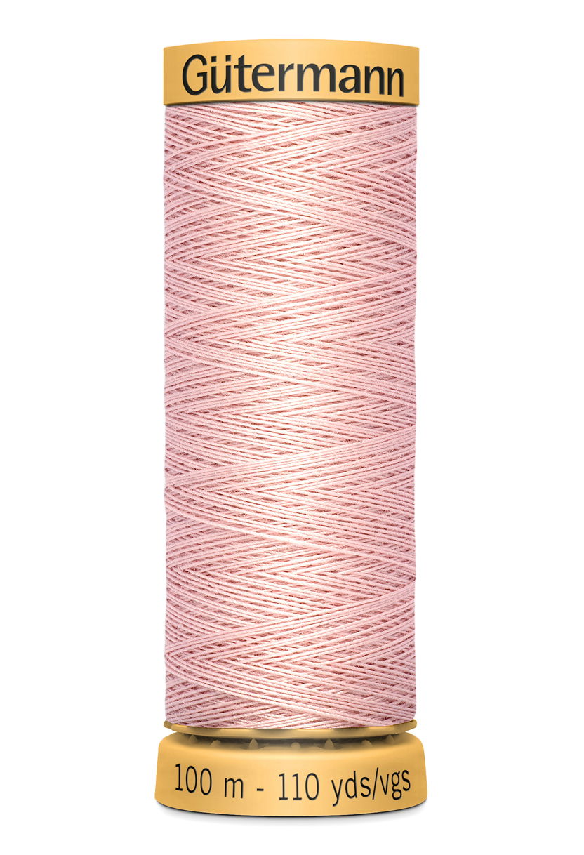 744484-2628 - GUTERMANN NATURAL COTTON THREAD 100m 2628 PALE PINK