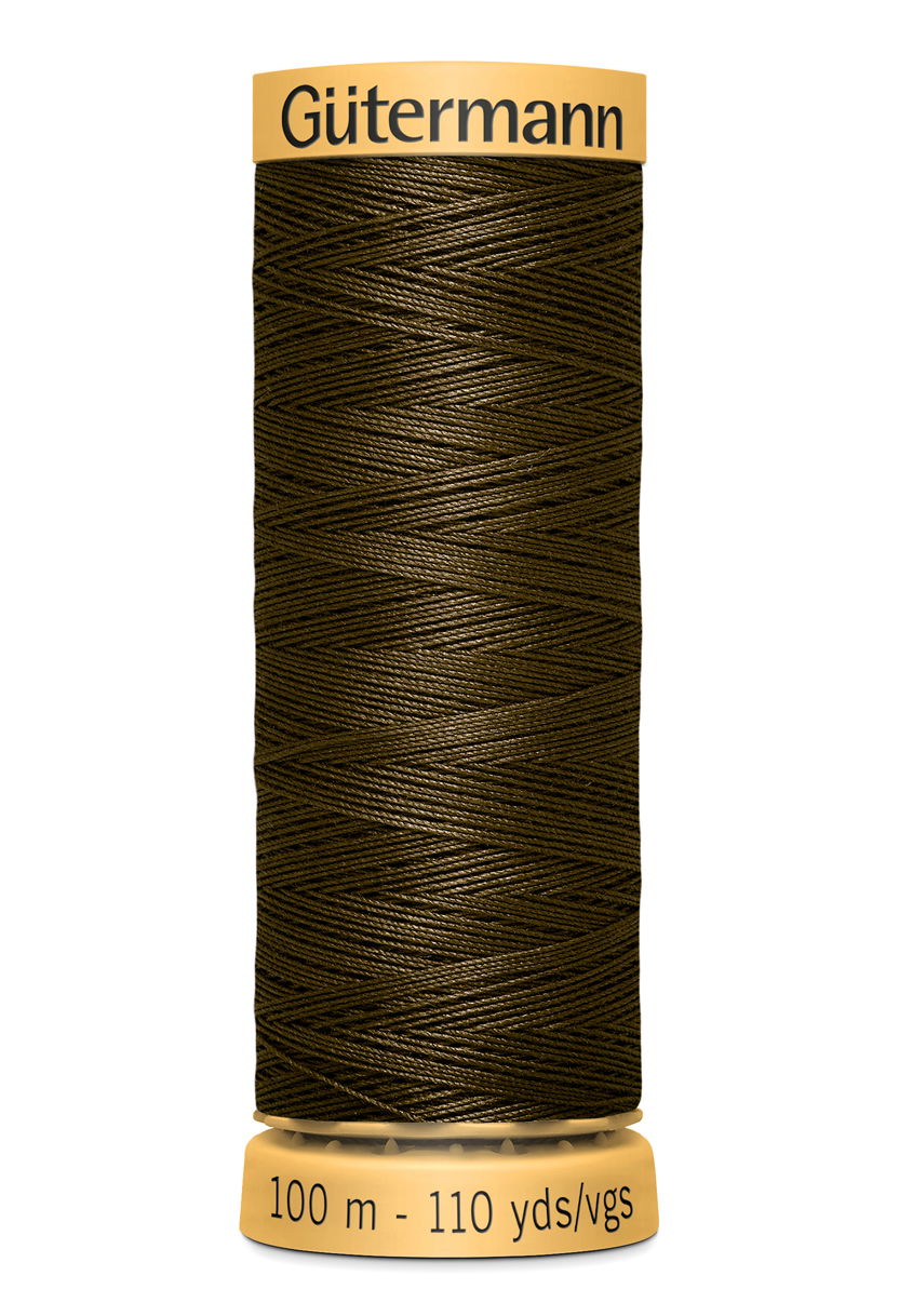 744484-2960 - GUTERMANN NATURAL COTTON THREAD 100m 2960 BROWN