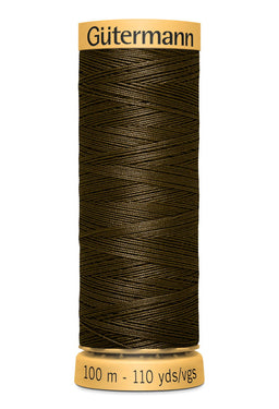 744484-2960 - GUTERMANN NATURAL COTTON THREAD 100m 2960 BROWN