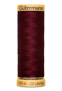 744484-3022 - GUTERMANN NATURAL COTTON THREAD 100m 3022 BURGUNDY