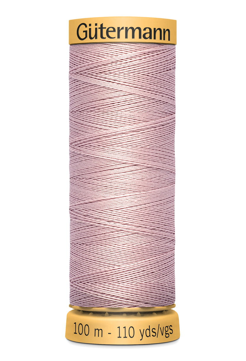 744484-3117 - GUTERMANN NATURAL COTTON THREAD 100m 3117 LIGHT ANTIQUE MAUVE