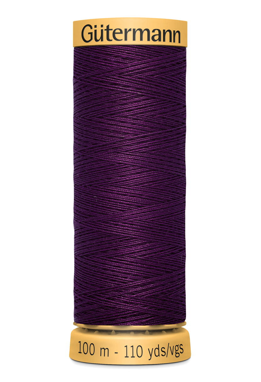 744484-3832 - GUTERMANN NATURAL COTTON THREAD 100m 3832 DEEP PURPLE