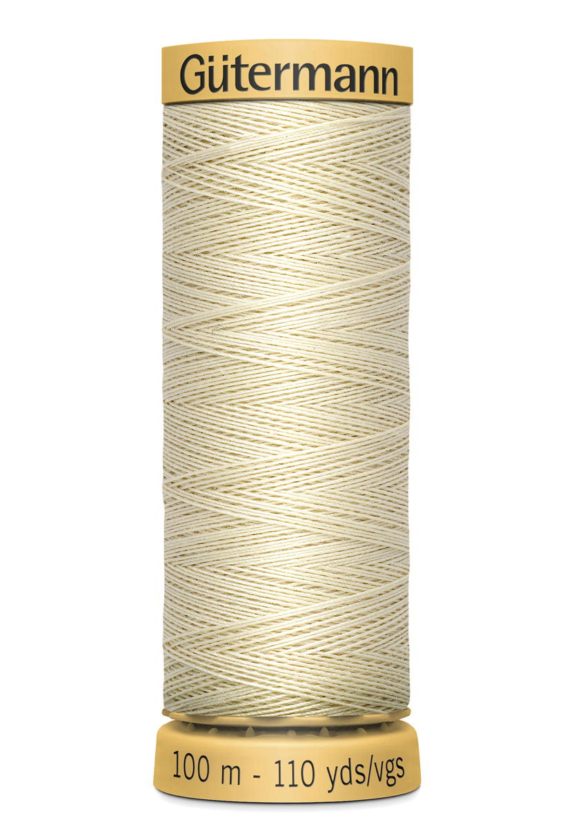 744484-429 - GUTERMANN NATURAL COTTON THREAD 100m 0429 CREAM