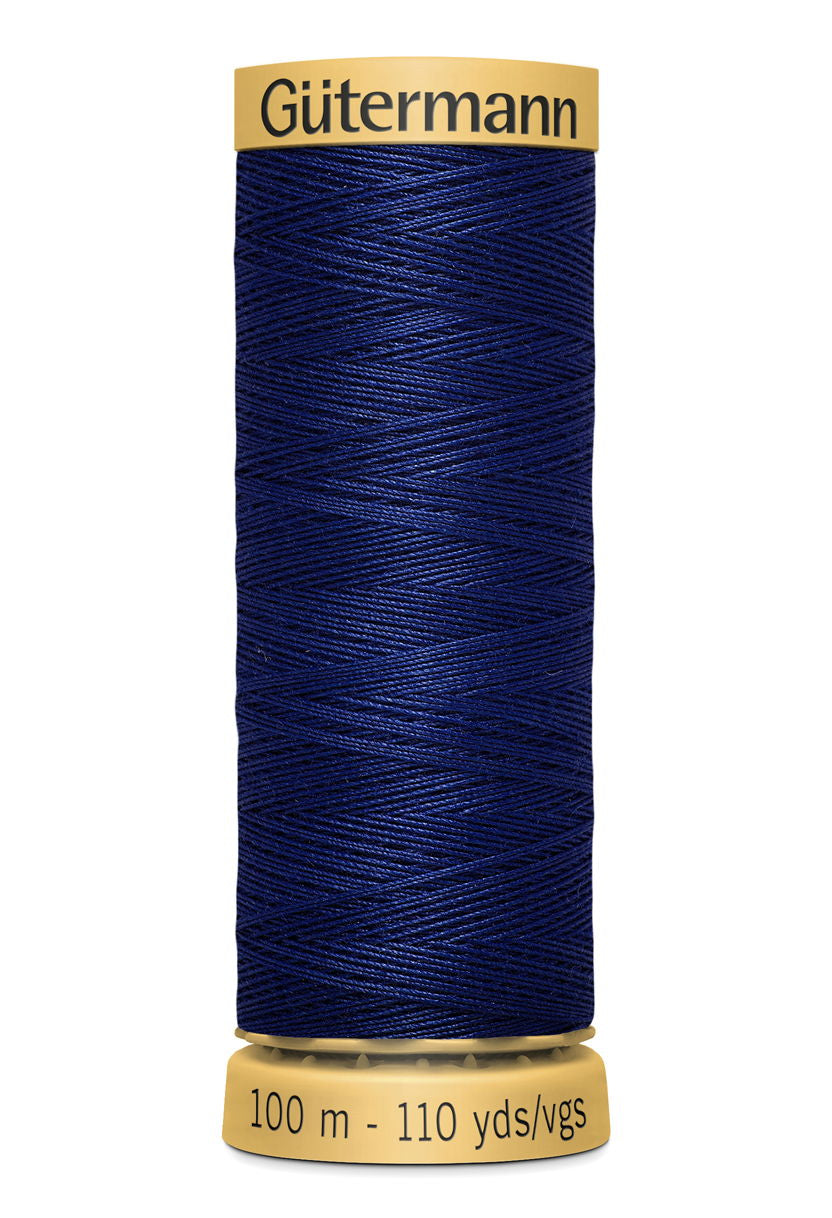 744484-5033 - GUTERMANN NATURAL COTTON THREAD 100m 5033 LT NAVY