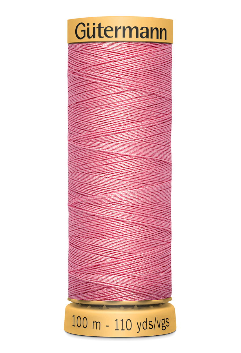 744484-5110 - GUTERMANN NATURAL COTTON THREAD 100m 5110 BRIGHT PINK