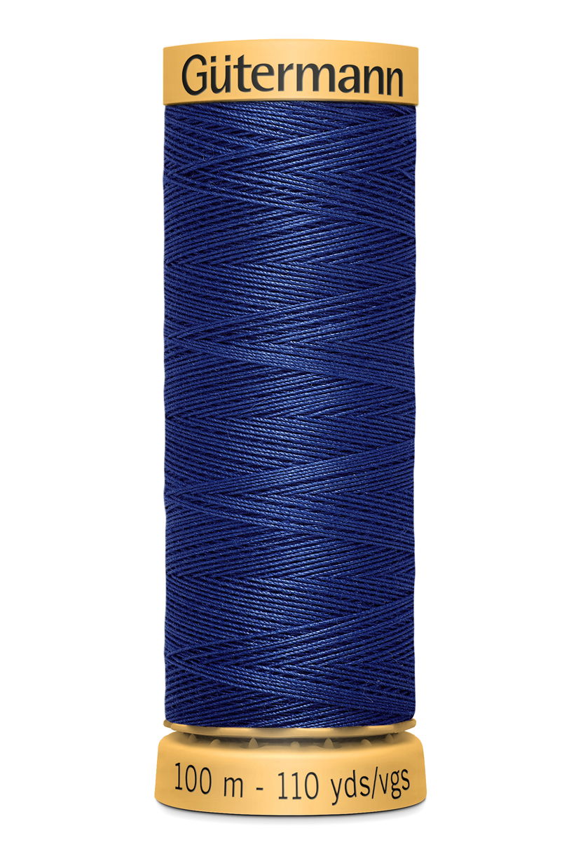 744484-5123 - GUTERMANN NATURAL COTTON THREAD 100m 5123 DARK BLUE