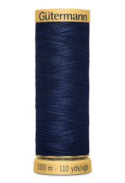 744484-5322 - GUTERMANN NATURAL COTTON THREAD 100m 5322 INK BLUE