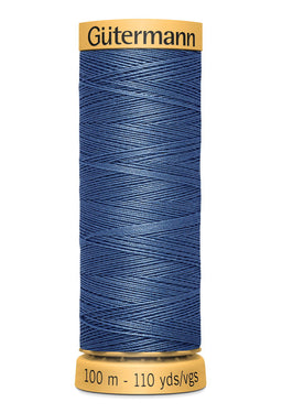 744484-5624 - GUTERMANN NATURAL COTTON THREAD 100m 5624 MID BLUE