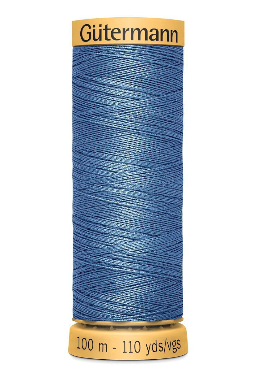 744484-5725 - GUTERMANN NATURAL COTTON THREAD 100m 5725 BLUE