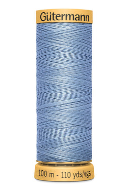 744484-5826 - GUTERMANN NATURAL COTTON THREAD 100m 5826 LIGHT BLUE