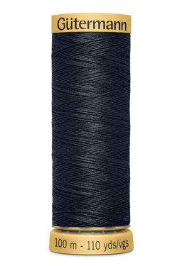 744484-5902 - GUTERMANN NATURAL COTTON THREAD 100m 5902 DEEP DARK GREY