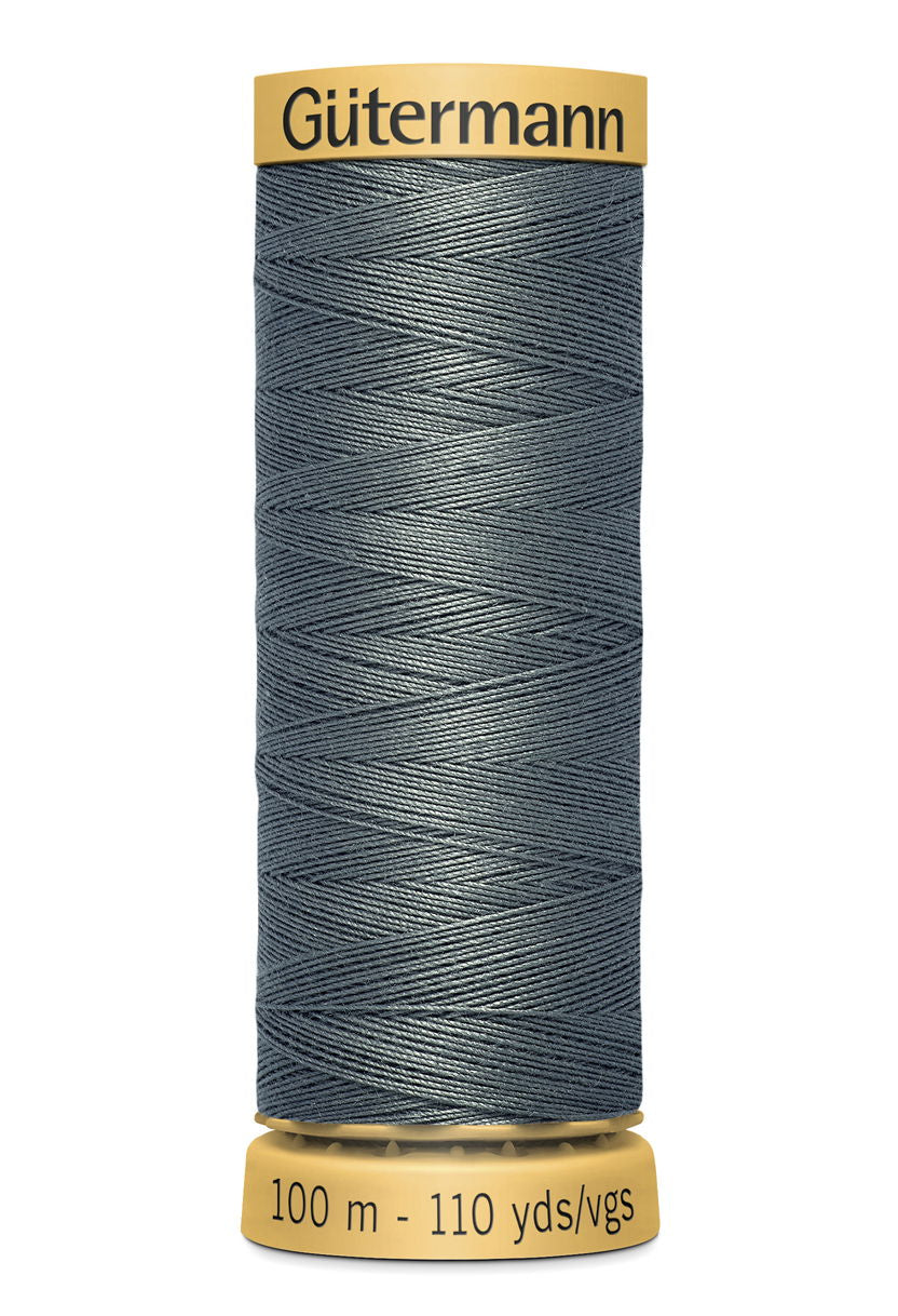 744484-6004 - GUTERMANN NATURAL COTTON THREAD 100m 6004 SMOKED GREY