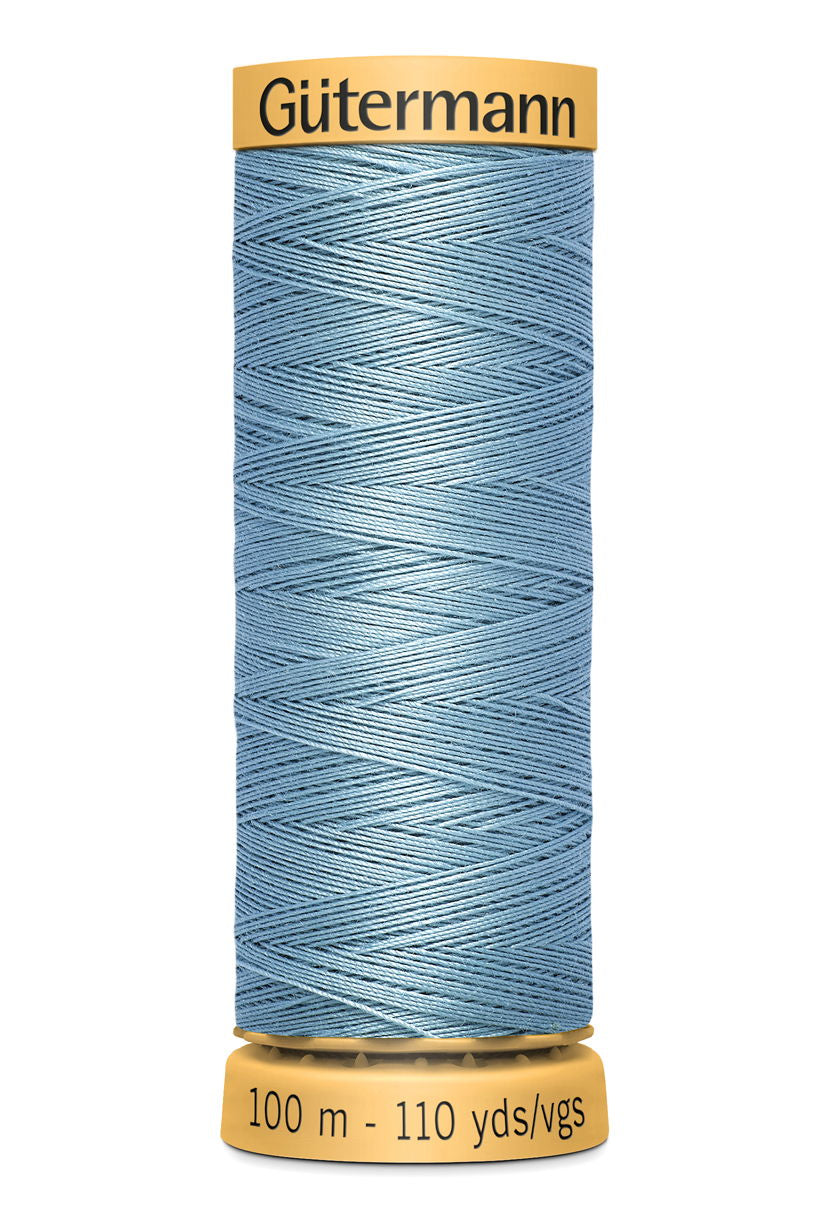 744484-6126 - GUTERMANN NATURAL COTTON THREAD 100m 6126 BLUEBELL