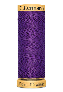 744484-6150 - GUTERMANN NATURAL COTTON THREAD 100m 6150 BRIGHT PURPLE