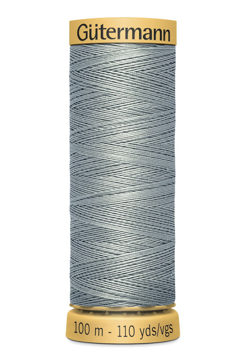744484-6206 - GUTERMANN NATURAL COTTON THREAD 100m 6206 MID GREY