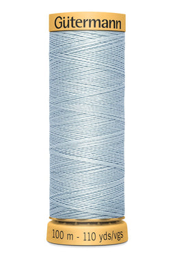 744484-6217 - GUTERMANN NATURAL COTTON THREAD 100m 6217 LIGHT SKY BLUE
