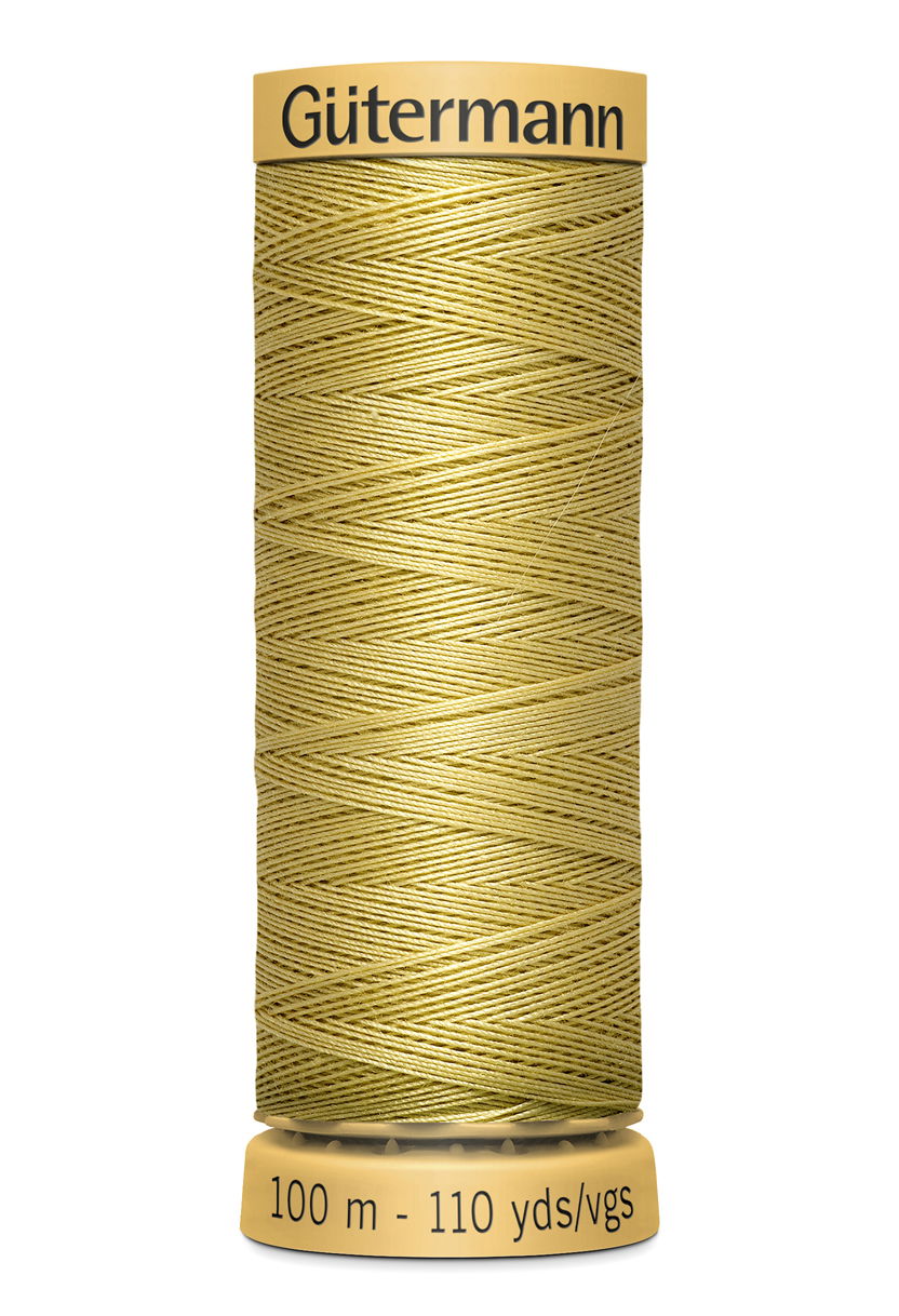 744484-638 - GUTERMANN NATURAL COTTON THREAD 100m 0638 LIGHT OLD GOLD