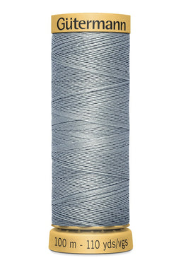 744484-6506 - GUTERMANN NATURAL COTTON THREAD 100m 6506 SILVER GREY