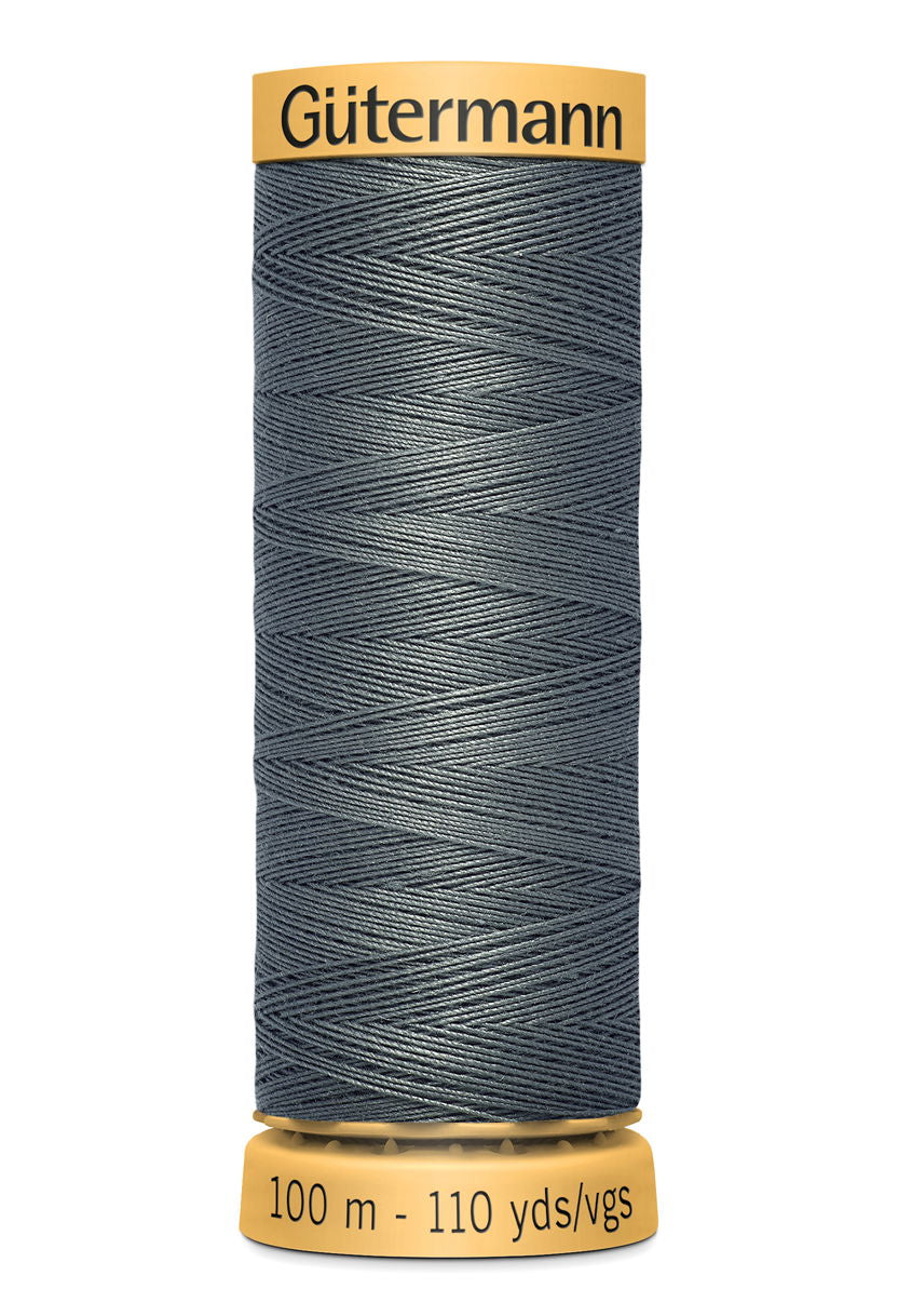 744484-6604 - GUTERMANN NATURAL COTTON THREAD 100m 6604 DARK GREY