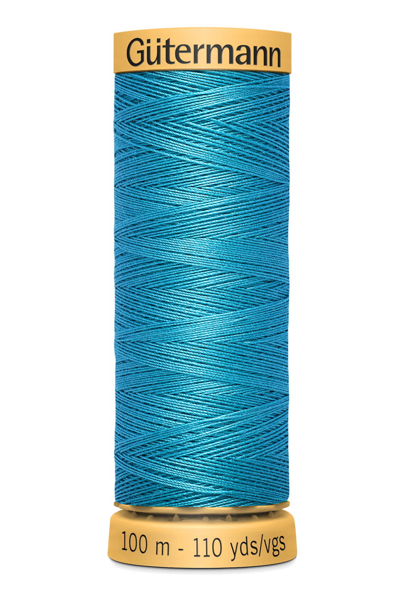 744484-6745 - GUTERMANN NATURAL COTTON THREAD 100m 6745 PEACOCK