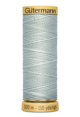 744484-7307 - GUTERMANN NATURAL COTTON THREAD 100m 7307 LIGHT SILVER