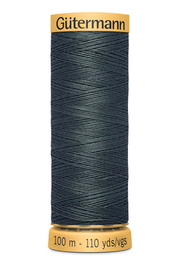 744484-7413 - GUTERMANN NATURAL COTTON THREAD 100m 7413 DARK BLUE GREY